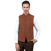 Tiavllya Tiavllya Formal Men's Slim Fit herringbone Stand Collar Waistcoat