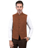 Tiavllya Tiavllya Formal Men's Slim Fit herringbone Stand Collar Waistcoat