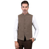 Tiavllya Tiavllya Formal Men's Slim Fit herringbone Stand Collar Waistcoat