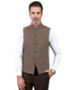 Tiavllya Tiavllya Formal Men's Slim Fit herringbone Stand Collar Waistcoat