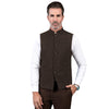 Tiavllya Tiavllya Formal Men's Slim Fit herringbone Stand Collar Waistcoat