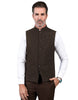 Tiavllya Tiavllya Formal Men's Slim Fit herringbone Stand Collar Waistcoat