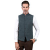 Tiavllya Tiavllya Formal Men's Slim Fit herringbone Stand Collar Waistcoat