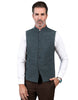 Tiavllya Tiavllya Formal Men's Slim Fit herringbone Stand Collar Waistcoat
