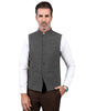 Tiavllya Tiavllya Formal Men's Slim Fit herringbone Stand Collar Waistcoat