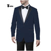Tiavllya Tiavllya Formal Men's Slim Fit Peak Lapel Flat Blazer