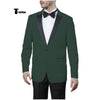 Tiavllya Tiavllya Formal Men's Slim Fit Peak Lapel Flat Blazer
