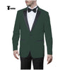Tiavllya Tiavllya Formal Men's Slim Fit Peak Lapel Flat Blazer