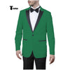 Tiavllya Tiavllya Formal Men's Slim Fit Peak Lapel Flat Blazer