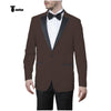 Tiavllya Tiavllya Formal Men's Slim Fit Peak Lapel Flat Blazer