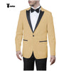 Tiavllya Tiavllya Formal Men's Slim Fit Peak Lapel Flat Blazer