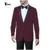 Tiavllya Tiavllya Formal Men's Slim Fit Peak Lapel Flat Blazer