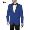 Tiavllya Tiavllya Formal Men's Slim Fit Peak Lapel Flat Blazer