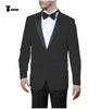 Tiavllya Tiavllya Formal Men's Slim Fit Peak Lapel Flat Blazer