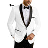 Tiavllya Tiavllya Formal Men's Slim Fit Shawl Lapel Flat Blazer