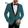 Tiavllya Tiavllya Formal Men's Slim Fit Shawl Lapel Flat Blazer