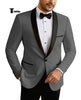 Tiavllya Tiavllya Formal Men's Slim Fit Shawl Lapel Flat Blazer