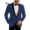 Tiavllya Tiavllya Formal Men's Slim Fit Shawl Lapel Flat Blazer
