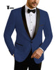 Tiavllya Tiavllya Formal Men's Slim Fit Shawl Lapel Flat Blazer