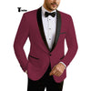 Tiavllya Tiavllya Formal Men's Slim Fit Shawl Lapel Flat Blazer