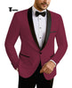 Tiavllya Tiavllya Formal Men's Slim Fit Shawl Lapel Flat Blazer