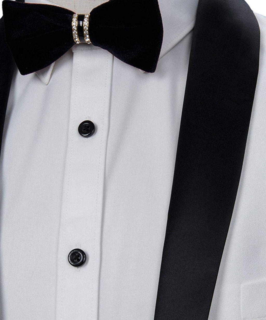 Tiavllya Tiavllya Formal Men's Slim Fit Shawl Lapel Flat Blazer