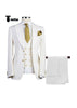 Tiavllya Tiavllya Formal Men's Suit 3 Piece Peak Lapel Solid Color Tuxedo Wedding (Blazer + Vest + Pants)
