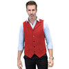 Tiavllya Tiavllya Formal Mens Regular Fit Tweed Notch Lapel Waistcoat