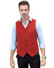 Tiavllya Tiavllya Formal Mens Regular Fit Tweed Notch Lapel Waistcoat
