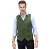 Tiavllya Tiavllya Formal Mens Regular Fit Tweed Notch Lapel Waistcoat