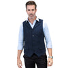 Tiavllya Tiavllya Formal Mens Regular Fit Tweed Notch Lapel Waistcoat