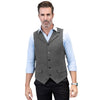 Tiavllya Tiavllya Formal Mens Regular Fit Tweed Notch Lapel Waistcoat