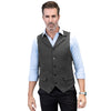 Tiavllya Tiavllya Formal Mens Regular Fit Tweed Notch Lapel Waistcoat