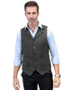Tiavllya Tiavllya Formal Mens Regular Fit Tweed Notch Lapel Waistcoat
