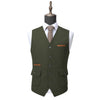 Tiavllya Tiavllya Formal Mens Regular Fit Tweed V Neck Waistcoat