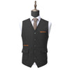 Tiavllya Tiavllya Formal Mens Regular Fit Tweed V Neck Waistcoat