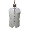 Tiavllya Tiavllya Formal Mens Regular Fit Tweed V Neck Waistcoat