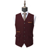 Tiavllya Tiavllya Formal Mens Regular Fit Tweed V Neck Waistcoat