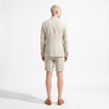 Tiavllya Tiavllya Leisure 2 Piece Men's Suit Flat Linen Notch Lapel Tuxedos (Blazer+Shorts)