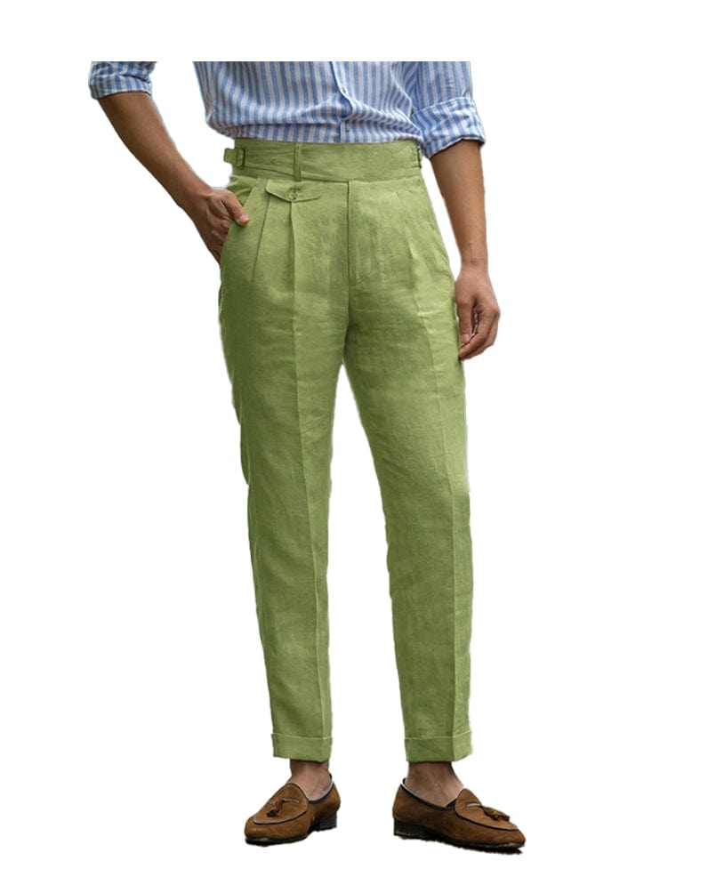 Tiavllya Tiavllya Leisure Men's Suit Pants Cotton Linen Trousers For Wedding