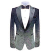 Tiavllya Tiavllya Men Fashion Gradual Change Color Sequins Tuxedos Suit Peak Lapel Blazer