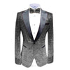 Tiavllya Tiavllya Men Fashion Gradual Change Color Sequins Tuxedos Suit Peak Lapel Blazer