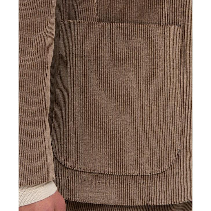 Tiavllya Tiavllya Men's 2 Piece Vintage Corduroy Notch Lapel Jacket Suit Sports Coat Set (Blazer + Pant)