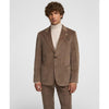 Tiavllya Tiavllya Men's 2 Piece Vintage Corduroy Notch Lapel Jacket Suit Sports Coat Set (Blazer + Pant)