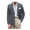 Tiavllya Tiavllya Men's 2 Pieces Mens Blazer Peak Lapel Linen For Wedding