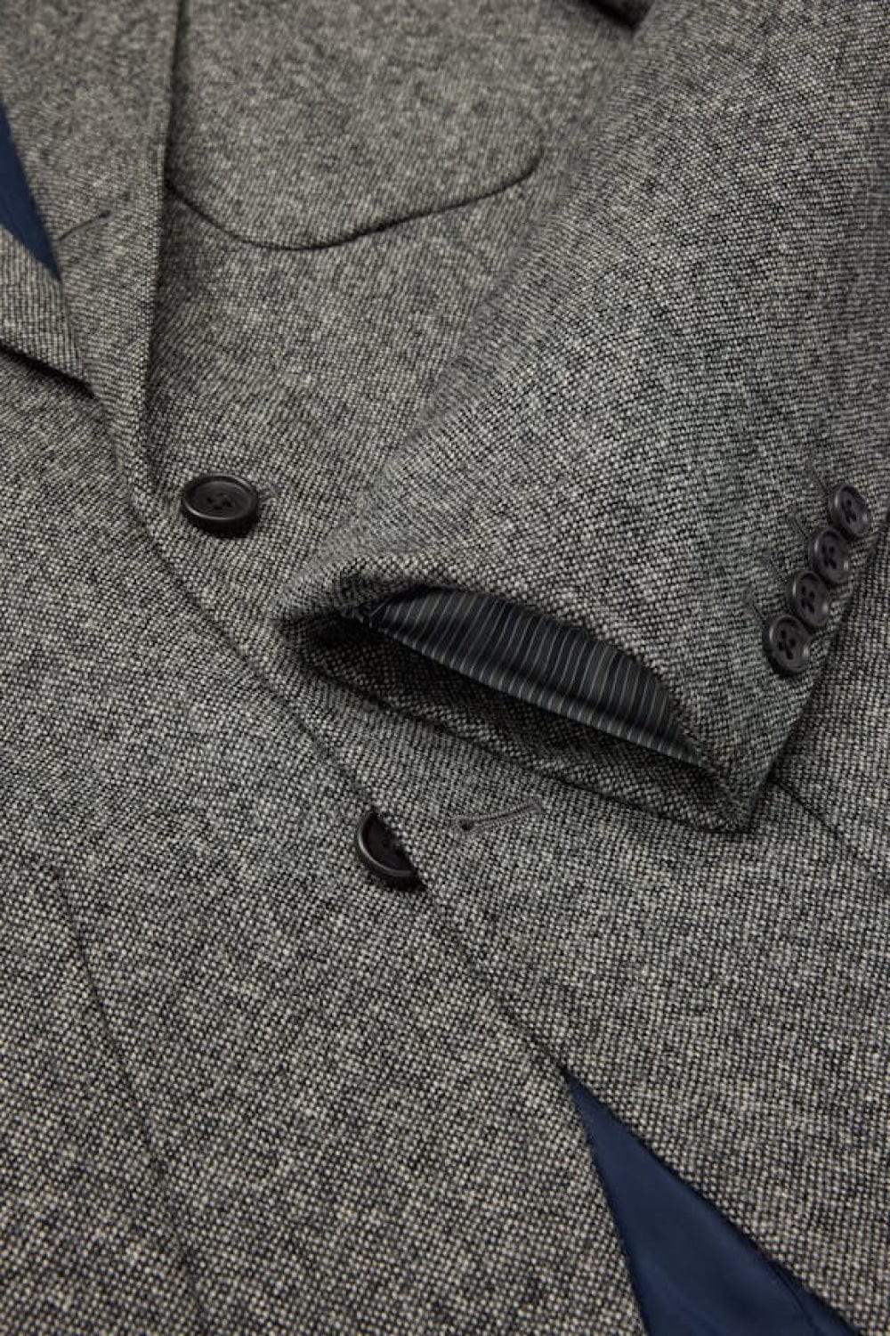 Tiavllya Tiavllya Men's Casual 3 Pieces Mens Suit Classic Tweed Notch Lapel Tuxedos (Blazer+vest+Pants)