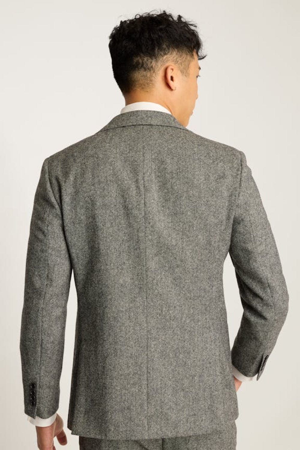 Tiavllya Tiavllya Men's Casual 3 Pieces Mens Suit Classic Tweed Notch Lapel Tuxedos (Blazer+vest+Pants)