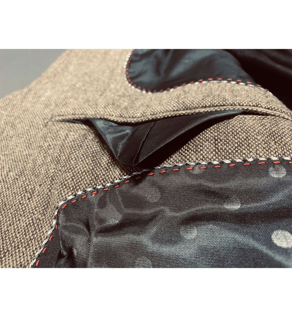 Tiavllya Tiavllya Men's Casual 3 Pieces Mens Suit Classic Tweed Notch Lapel Tuxedos (Blazer+vest+Pants)