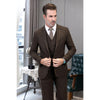 Tiavllya Tiavllya Men's Casual 3 Pieces Mens Suit Classic Tweed Notch Lapel Tuxedos (Blazer+vest+Pants)