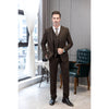 Tiavllya Tiavllya Men's Casual 3 Pieces Mens Suit Classic Tweed Notch Lapel Tuxedos (Blazer+vest+Pants)
